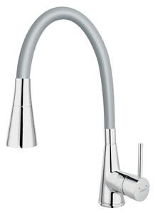 Miscelatore per lavello con doccia Ferro chrome rock grey 70720,0S