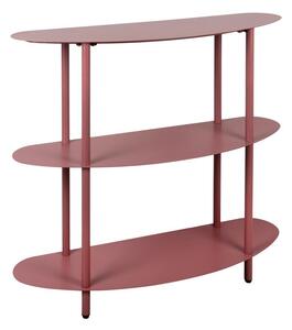 Scaffale burgundy in metallo 90x82x28 cm Riqueza – Leitmotiv