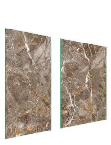 Piastre copri fornelli 2 pezzi 75x52 Copri piano cottura in Vetroceramica tagliere in vetro marmo beige