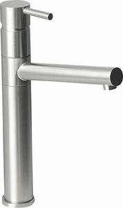 Miscelatore da cucina MINIMAL con bocca dritta, acciaio inox satinato