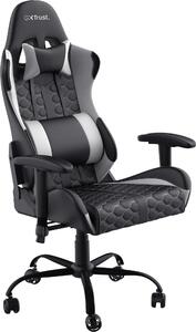 Trust Gaming GXT 708W Resto Gaming Chair, girevole a 360°, sedia da ufficio con cuscino rimovibile, sedia regolabile in altezza per computer, sedia bloccabile - Bianco