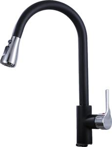Rubinetto da cucina estraibile, modalità di spruzzo versatili, struttura in acciaio inossidabile, cf04043KC