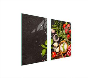 Piatto Protettivo In Vetro Per Cucina 65X52 Cibo
