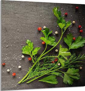 PIATTO IN VETRO PER CUCINA 60x65 Pepe
