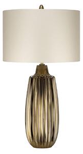 Lampada Da Scrivania Contemporanea Newham In Ceramica Bronzo Bianco 1 Luce E27