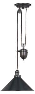 Sospensione Industrial Nordica Provence In Acciaio Bronzo Antico 1 Luce E27