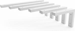 HEVVA - Supporto per lavabo MAIN - Profondità 45 cm, altezza 15 cm, bianco, 2 pezzi