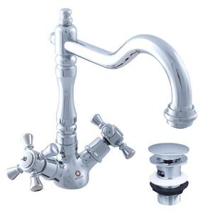 Slezák-RAV Miscelatore per lavabo Slezák RAV Morava Retro MK321/8 Colore: cromo, Dimensione: 1/2''