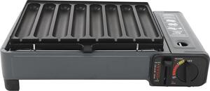 Barbecue a gas da campeggio - Barbecue da tavolo - Portatile - Vaschetta raccogli-grasso - Barbecue all'aperto e picnic - 42×26×11 cm - Blu
