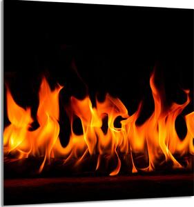 PIATTO IN VETRO PER CUCINA 60x65 Fuoco