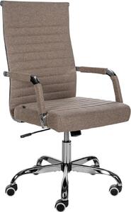 Sedia da ufficio ergonomica - Sedia da ufficio - regolabile in altezza, design confortevole | Colore: Taupe | Materiale: Polvere