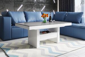 Tavolino di design HLU-111 con cassetto estraibile e regolabile in altezza, tavolo da pranzo