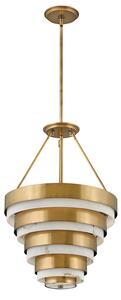 Lampadario Contemporaneo Echelon Acciaio Ottone Antico 4 Luci E14