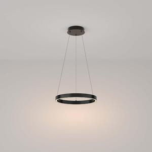 Lampada a sospensione a LED, alluminio nero, H 120 cm