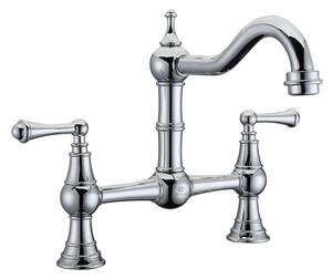 Miscelatore lavello cucina retro argento cromo CHESTER