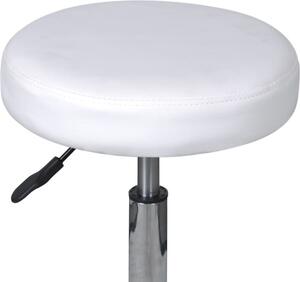 84958 Sgabello regolabile in altezza Bianco