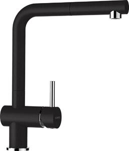 Miscelatore per lavello con doccia Schock Epos nero 540120GNE