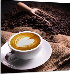 PIATTO IN VETRO PER CUCINA 60x65 Caffè