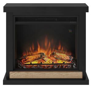 TAGU Hagen Camino elettrico nero con Powerflame da 23 pollici Camino elettrico, 1500