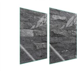 Piastre copri fornelli 2 pezzi 35x52 Copri piano cottura in Vetroceramica tagliere in vetro grigio mattone