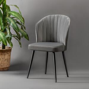 Skye Decor, Rubi - Grey, set di sedie (2 pezzi), grigio, 100 % MDF, 52 x 42 x 85 cm
