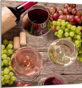 PIATTO IN VETRO PER CUCINA 60x65 Vino