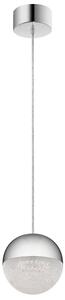 Lampadario Contemporaneo Moonlit Alluminio Cromo Lucido Led 20.9W