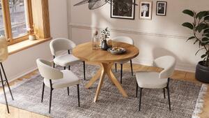 Tavolo da pranzo di design Renzo allungabile da 110 a 180 cm tavolo da pranzo rotondo