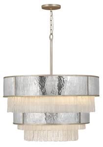 Lampadario Contemporaneo Reverie Acciaio Oro Champagne 12 Luci E14