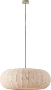 Lindby lampada a sospensione Helin, beige, Ø 70 cm, tessuto, 3 x E27
