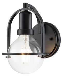 Applique Industrial Nordico Somerset Acciaio Nero 1 Luce E27 60W K Lm