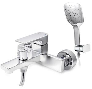 Rubinetto da bagno con doccetta manuale, realizzato in ottone di alta qualità