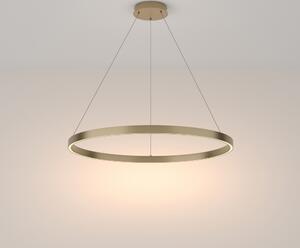 Lampada a sospensione a LED, ottone alluminio, regolabile in altezza, H 120 cm