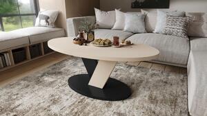 Tavolino di design Lova ovale 110x45x60 cm Tavolino da salotto Tavolino ovale Tavolino da divano