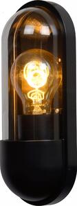 Applique da esterno nera E27 40W CAPSULE Lucide