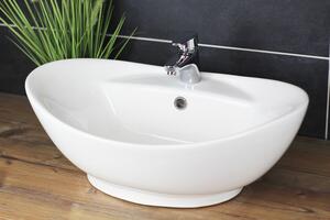 Lavabo da appoggio 60x40 cm Lavabo ovale Moderno