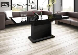 Tavolino di design H-333, regolabile in altezza e allungabile, tavolo da pranzo