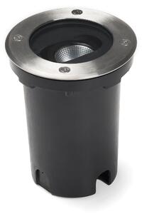 Konstsmide faretto da incasso a pavimento LED con regolazione angolare in acciaio inox, 3000K, 550lm, 1x5W, 240V, acciaio inox/vetro, dimmerabile, 7856-310