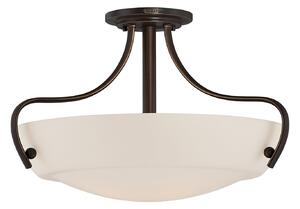 Lampadario Contemporaneo Chantilly Metallo Bronzo Palladiano 3 Luci E27