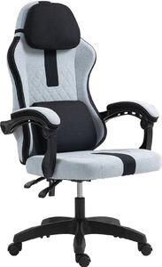Sedia ergonomica per ufficio - Sedia da ufficio - Elevato comfort di seduta, regolabile in altezza | Colore: grigio/nero