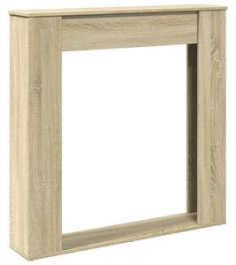Cornice per Camino Rovere Sonoma 100x20x100 cm in Truciolato