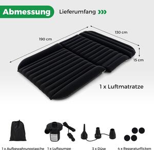 Materasso ad aria SUV 190x130 cm, letto gonfiabile con pompa