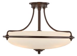 Lampadario Contemporaneo Griffin Metallo Bronzo Palladiano 4 Luci E27