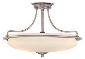 Lampadario Contemporaneo Griffin Metallo Cromo Lucido 4 Luci E27