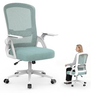 Sedia da ufficio ergonomica - Altezza regolabile 10 cm - Verde - Per smart working e ufficio