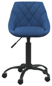 VidaXL Sedia da ufficio in velluto blu