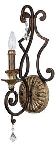 Applique Classica Marquette Acciaio Bronzo Heirloom 1 Luce E14