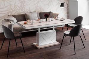 Tavolino di design HM-333, lucido, regolabile in altezza e allungabile