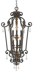 Lampadario Classico Marquette Acciaio Bronzo Heirloom 6 Luci E14