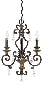 Lampadario Classico Marquette Acciaio Bronzo Heirloom 3 Luci E14